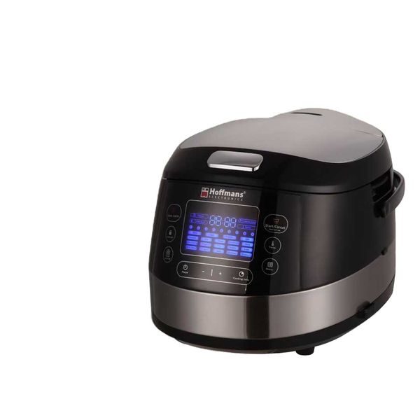 Hoffmans Electric 19in1 Multifunctional Digital Smart Rice Cooker-6L, Black