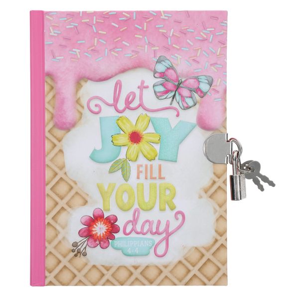 Secret Diary with a Lock and Key - Let Joy Fill Your Day, Hardcover