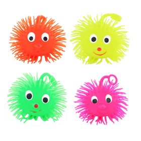 Light Up Novelty Hairy Squishy Stress Ball Yo-Yos (Set of 12) | Buy ...