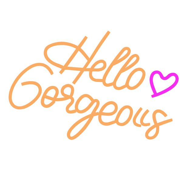Hello Gorgeous Neon Signs, Gaming LED Sign Wall Decor,Colorful Neon Lights