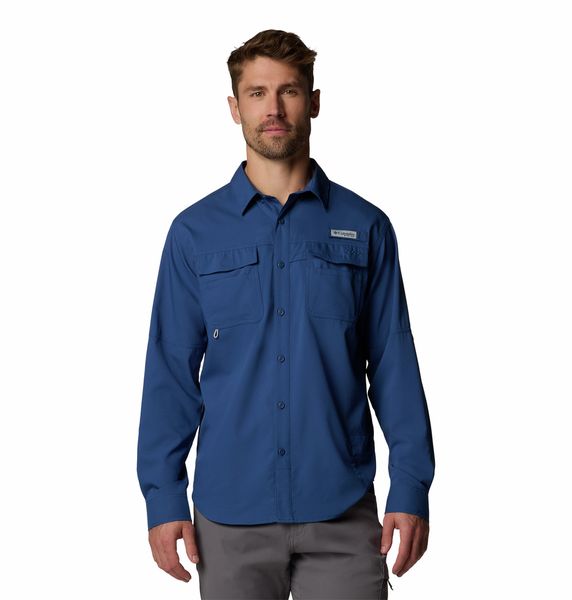 Columbia Men's PFG Blood and Guts V Long Sleeve Shirt Carbon
