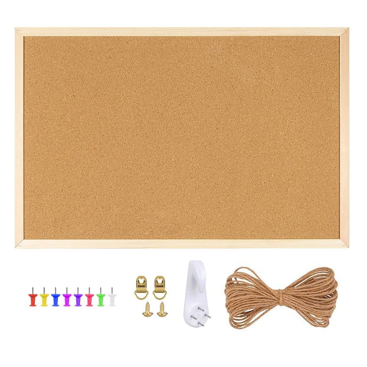 Mix Box Wall-Mounted Wooden Frame Cork Board 50 x 70cm