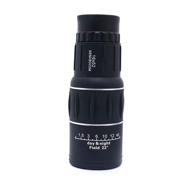 Camping Monoculars with Carrying Bag - Black - 16 x 52