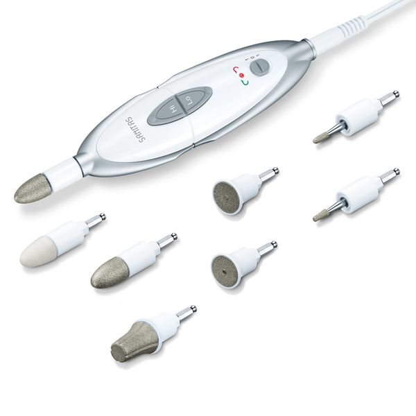 Sanitas Electric Manicure &amp; Pedicure Device with 7 Attachments: SMA 35