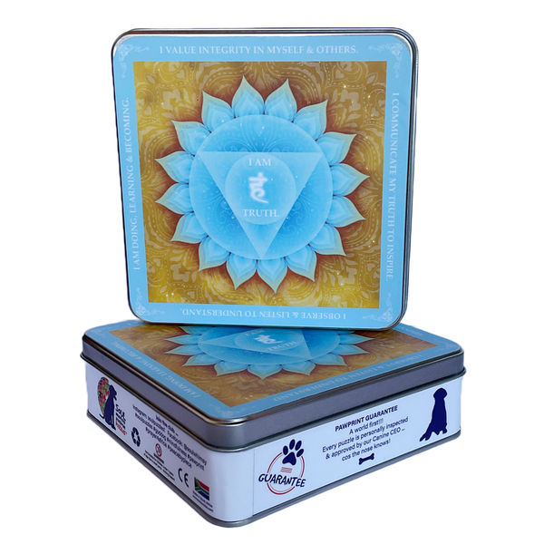 Throat Chakra - 277 Random Cut Pieces Puzzle - Chakra Series