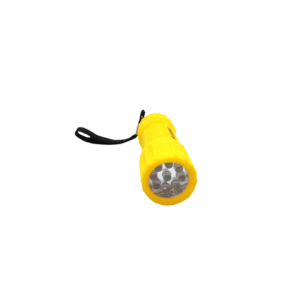 Flash Lite LED Plastic Torch - Yellow