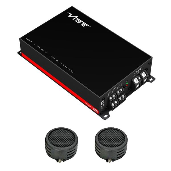 Vibe Powerbox 100.4M-V0 960Watt 4-Channel Class D Amplifier &amp; Evo Tweeters