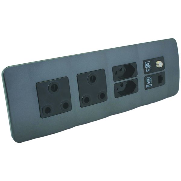 Veti Double RSA Sockets, Single RSA V-Slim, Satellite CAT. 6 Data