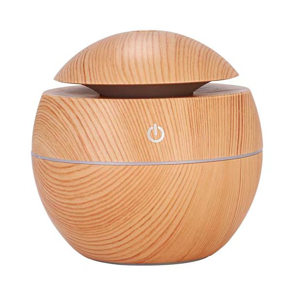 Ultrasonic Round Wooden Design Essential Oil Diffuser Purifier Humidifier