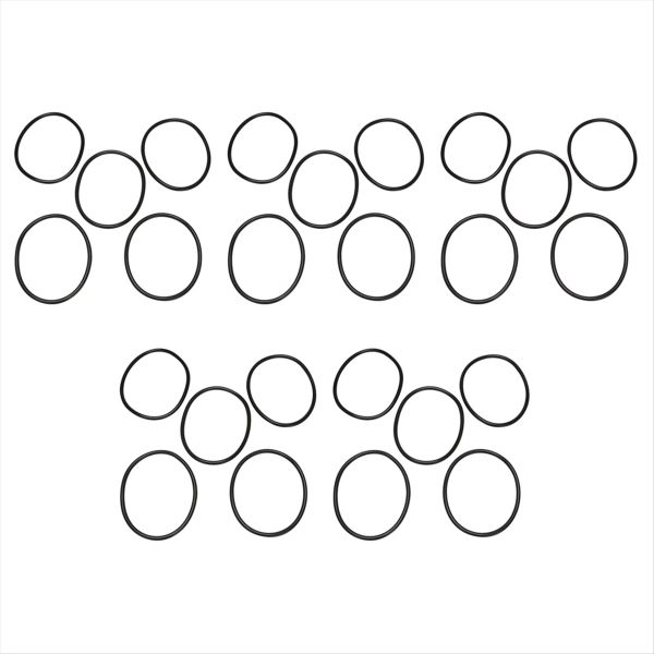 25 Pieces 100 mm Outer Diameter 5 mm Thick Rubber Seal Oil-Filtered O-Rings