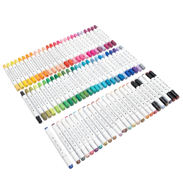 168 Color Dual Tip Alcohol Art Coloring/Sketch Markers Set