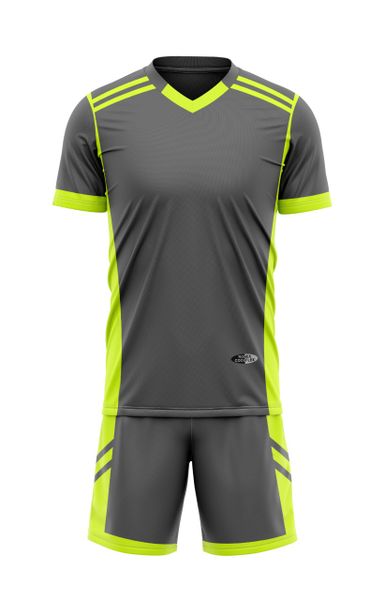 Ronex RC-741 Soccer Kit Combo Charcoal/Lime (Youth)