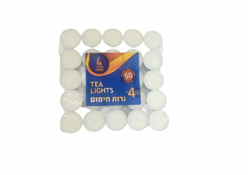 l'HAVA - 50 in a Pack Tea Light Candles - White