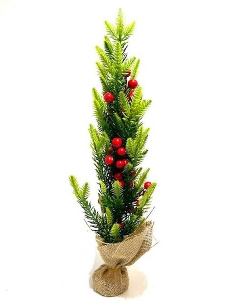 Christmas Tree in Bag with Red Fruit Teardrops