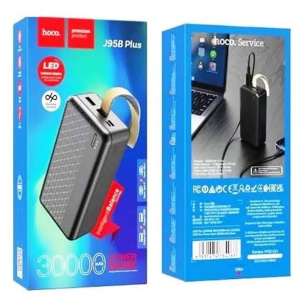HOCO-J95B -30000 mAh Power Bank with Portable Lanyard