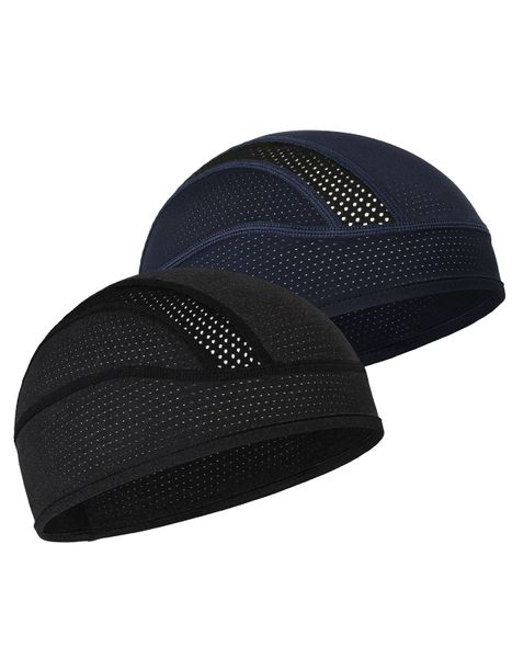 Cycling Skull Cap, Helmet Liner Beanie, Cooling Breathable Mesh Hat