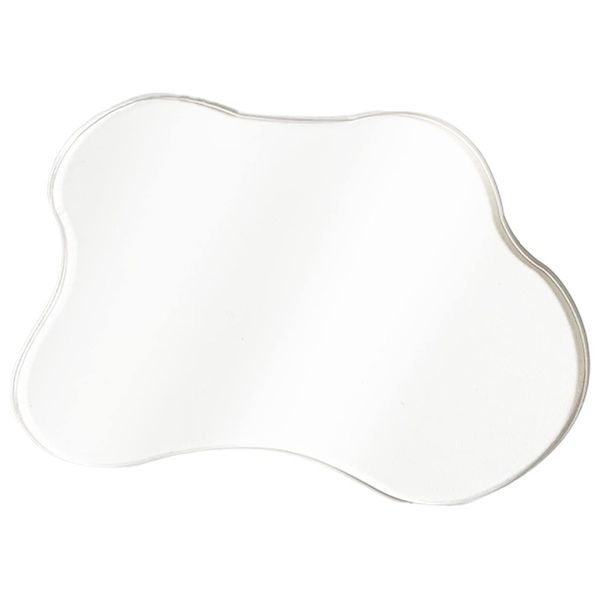 Irregular Wavy-Edge Acrylic Display Tray - Large - Transparent