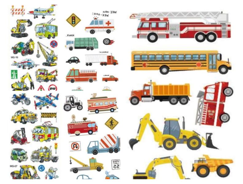 Kids Tattoos Cartoon Range - Beep! Beep!