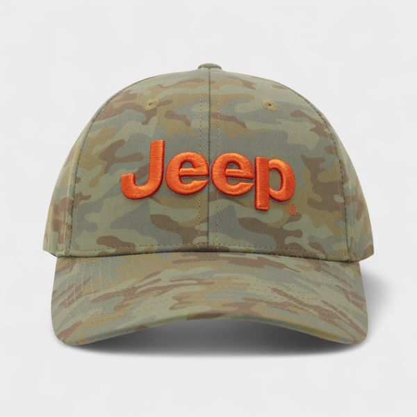Jeep Basic Branded Green Peak Cap