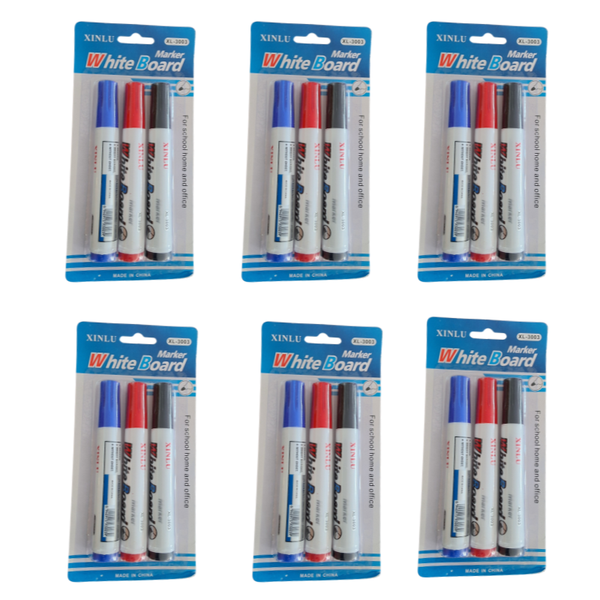6 Packs Of Whiteboard Markers