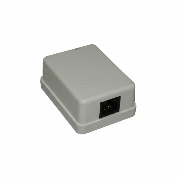 LinkQnet RJ45 CAT6 Single Port Wall Mount Surface Box