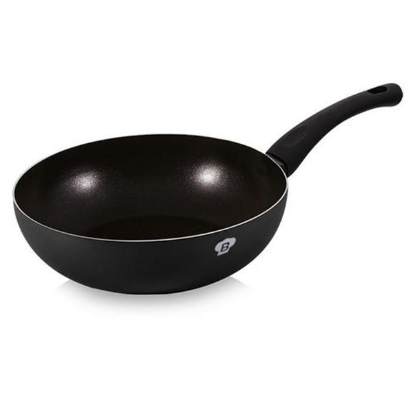 Blaumann 28cm Marble Coating Wok Black Marble Line