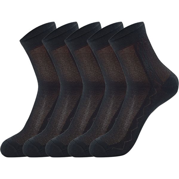 Men's Socks, Ultra Thin Breathable Cotton Mens Dress Socks (5 pack)