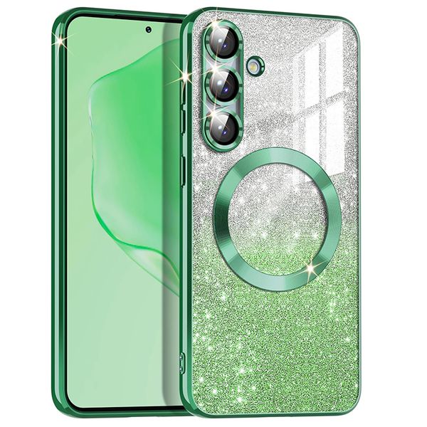 Magnetic Glitter TPU Phone Case Compatible With Samsung Galaxy S23 Ultra
