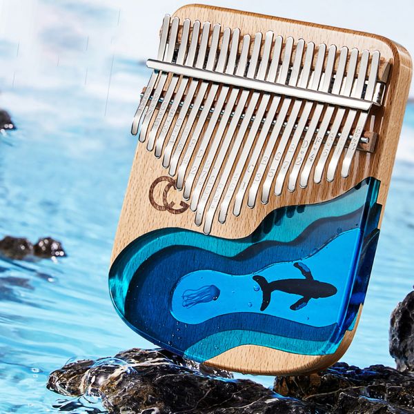 21 Key Resin Kalimba Portable Whale Thumb Piano
