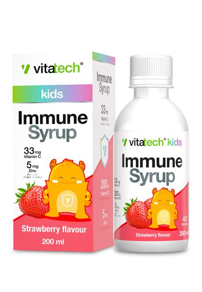 Vitatech Kids Immune Syrup Strawberry 200ml