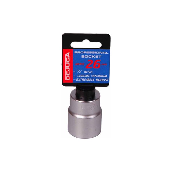 Dejuca - Socket - Cv - Fd - 1/2 Inch drive - 6pt - 26mm - 3 Pack