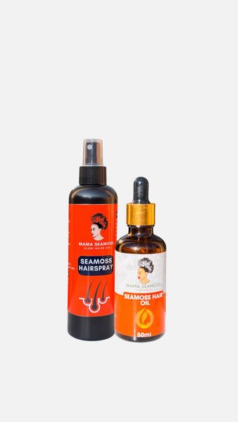 `Mama Seamoss Hair Care Duo - Spray 250ml + Oil 50ml`