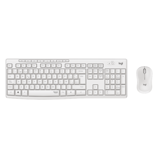 Logitech MK295 Silent Wireless 2.4GHZ keyboard and mouse set - Off White