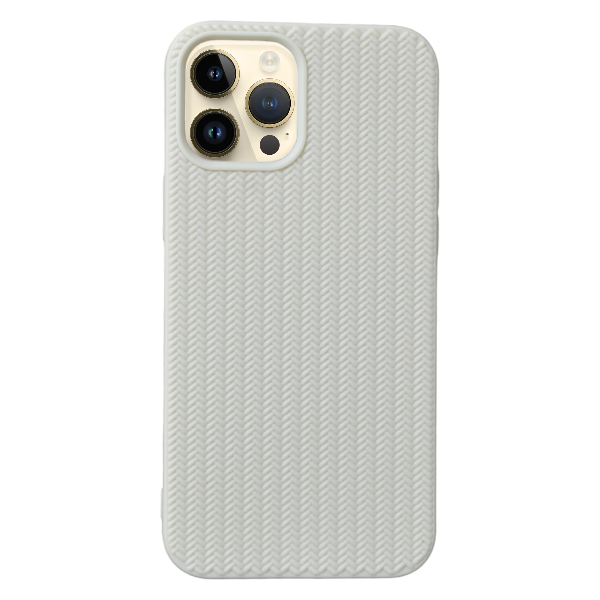 High Quality Weave Pattern Phone Case for iPhone 12 Pro Max - Black