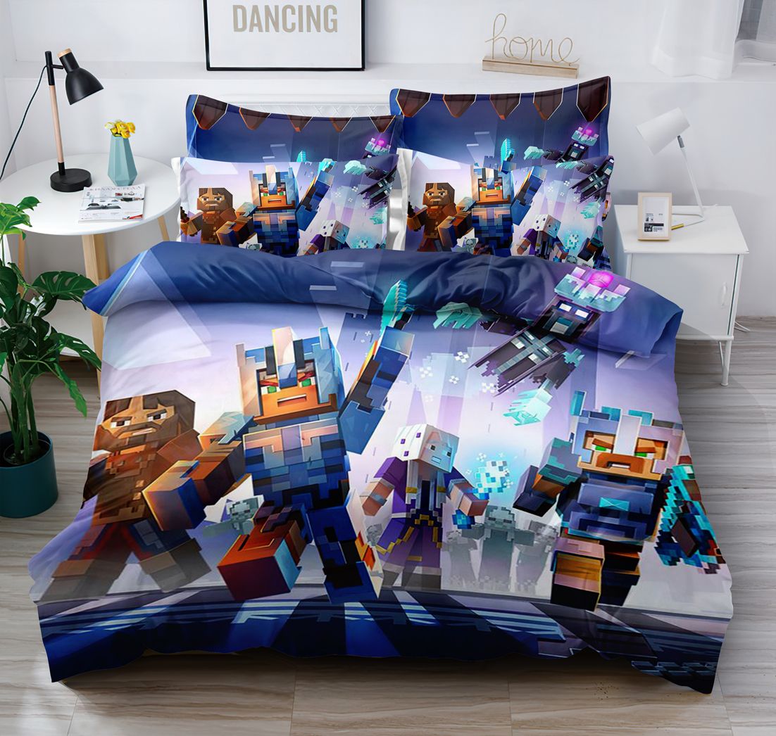 Linen Boutique - Kids Duvet Cover Set-Minecraft-AgeOfWizzards | Shop ...