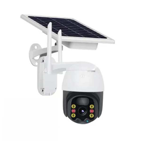 4G Solar Smart Pan Tilt Camera - Works with a SIM Card - Infrared Dot Lamps