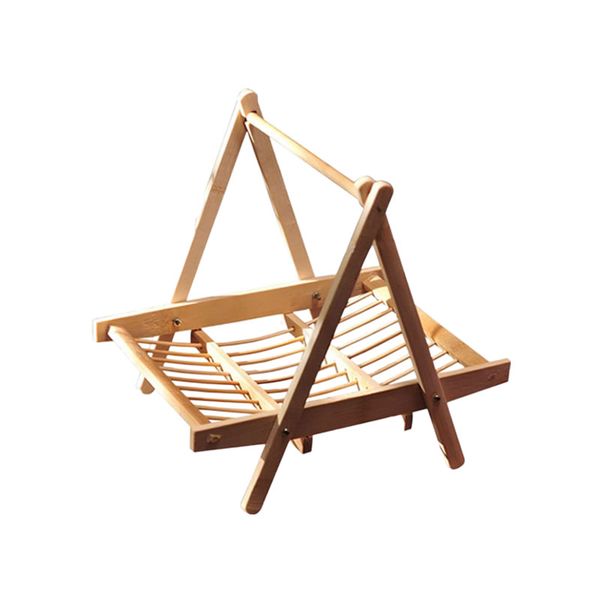 24x17x23cm Multi-Functional Wooden Food Rack for Fruit Vegetables JC-130