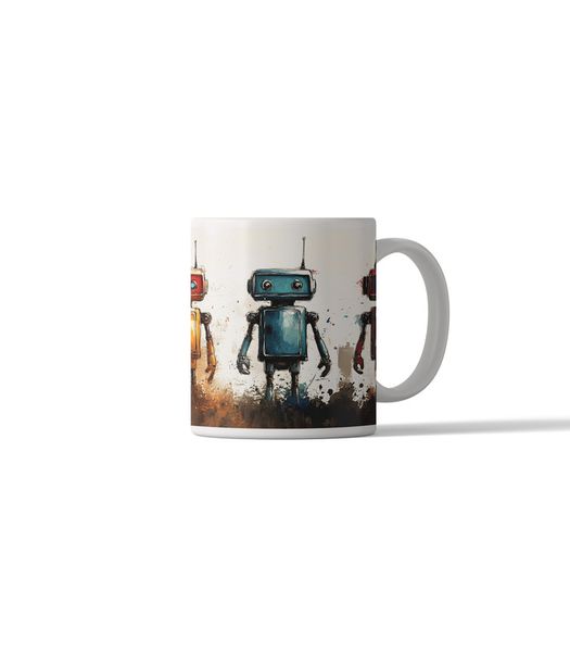 Retro Robot DSG 14 Printed Coffee Mug