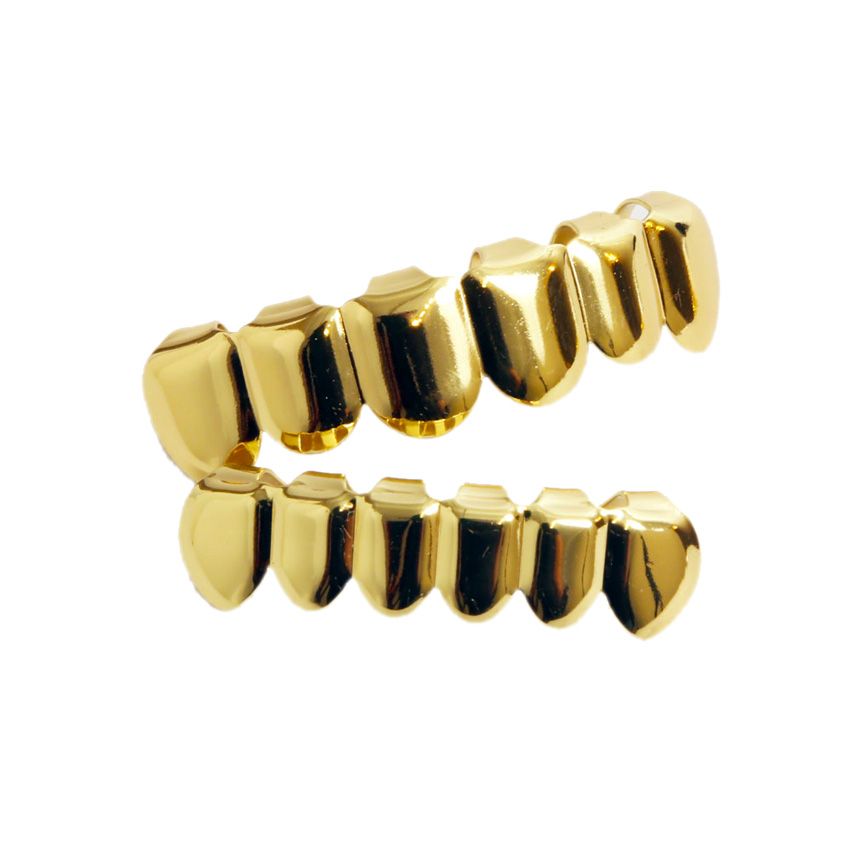Clipon Teeth Grillz in Shiny Gold Plated Finish Buy Online in South