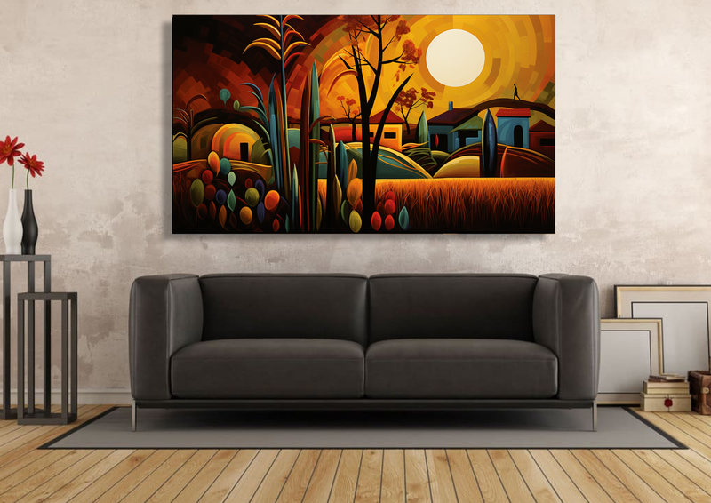 Canvas Wall Art - Harvest Dreams Abstract - IM1206