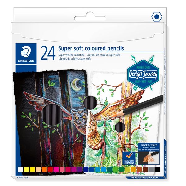 Staedtler Coloured Pencils Super Soft - 24 pack