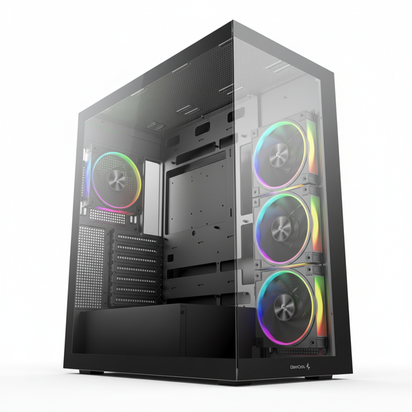 DeepCool ATX ARGB Gaming Chassis Black with 120mm Fan
