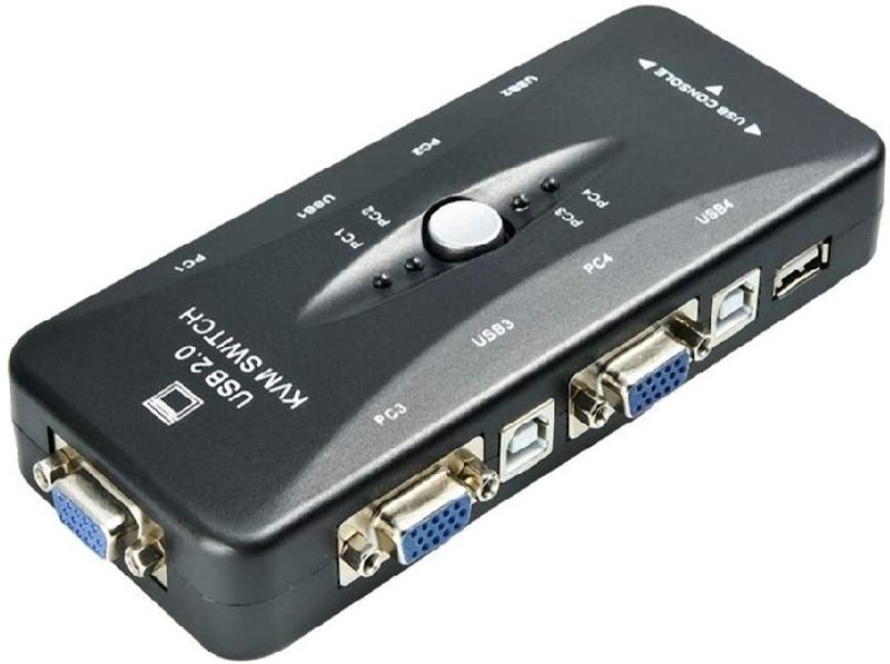 BLTech 4 Port Manual USB KVM Switch @1920 x 1440p