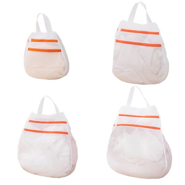 4Pcs Laundry Bags,Mesh Wash Bags,Dirty Clothes Organizer With zippers