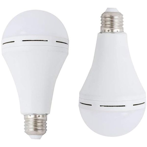 Multi-Functional 9W Auto Rechargeable Bulbs with Battery - Pack of 2