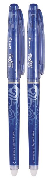 Pilot Frixion Point 0.5mm Erasable Pen Pack of 2 - Blue