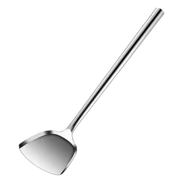 Stainless Steel Chef Wok Spatula with Wooden Handle - 47.5 cm - Silver