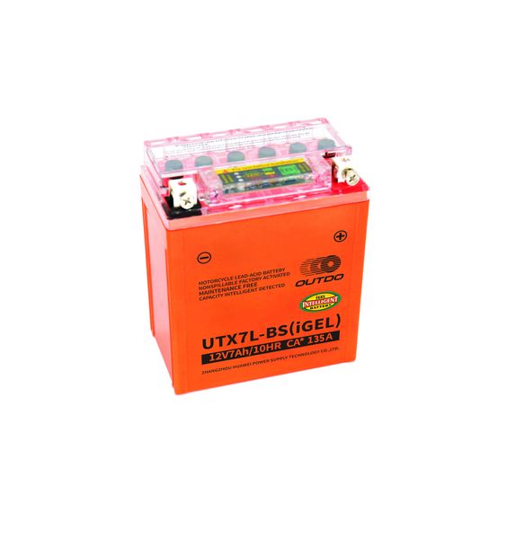 UTX7L-BS (IGEL) - Outdo Motorcycle Battery - 12V-6.5Ah