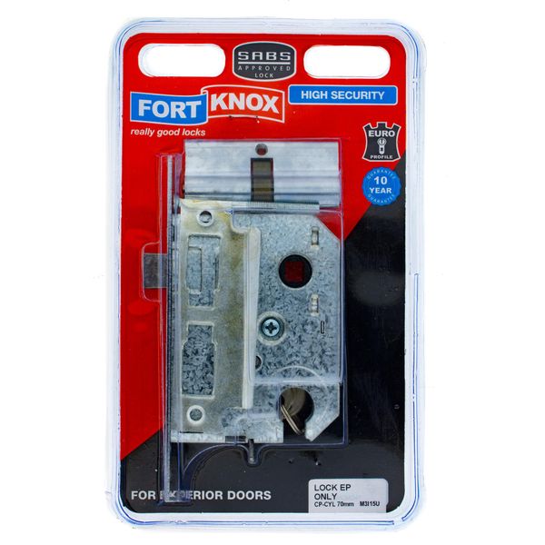 FORT KNOX Door Lock Only Euro Chrome Cylinder