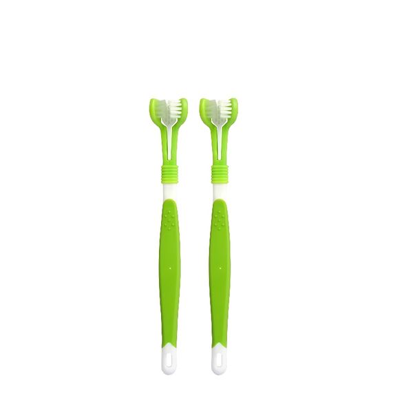 Pet Toothbrush Set Three-Head Toothbrush